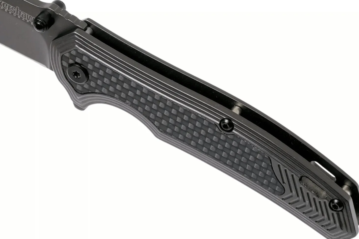 Couteau pliant Kershaw Fringe KS.8310 manche en acier/fibres de carbone 10,5cm