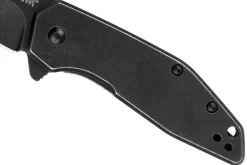 Couteau pliant Kershaw Gravel KS.2065 manche en acier à la finition blackwashed 8,9cm