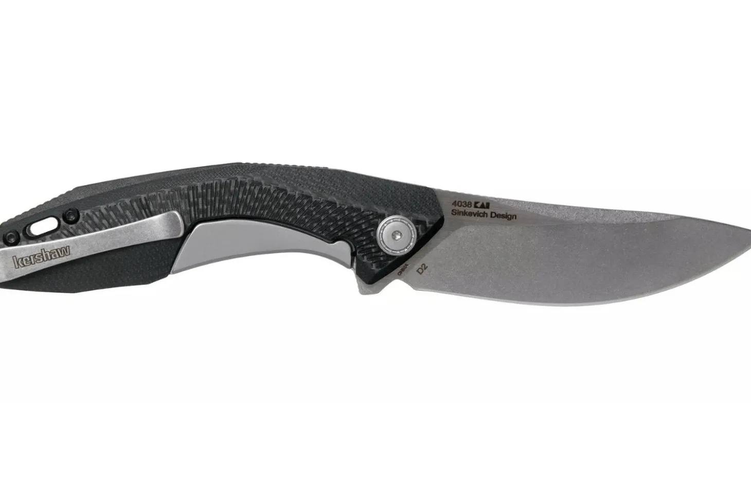 Couteau pliant Kershaw KS.4038 Tumbler manche en G10 et fibre de carbone noir 10,2cm