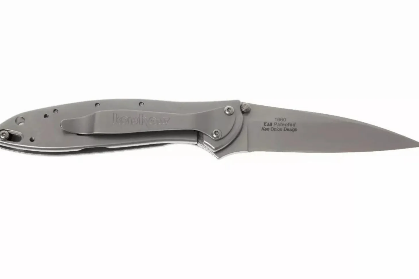 Couteau pliant Kershaw Leek KS.1660 manche en acier inox 10,2cm