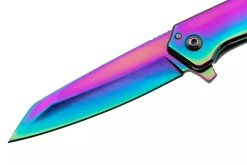Couteau pliant Kershaw Misdirect KS.1365RBW manche en acier inoxydable rainbow 10,1cm