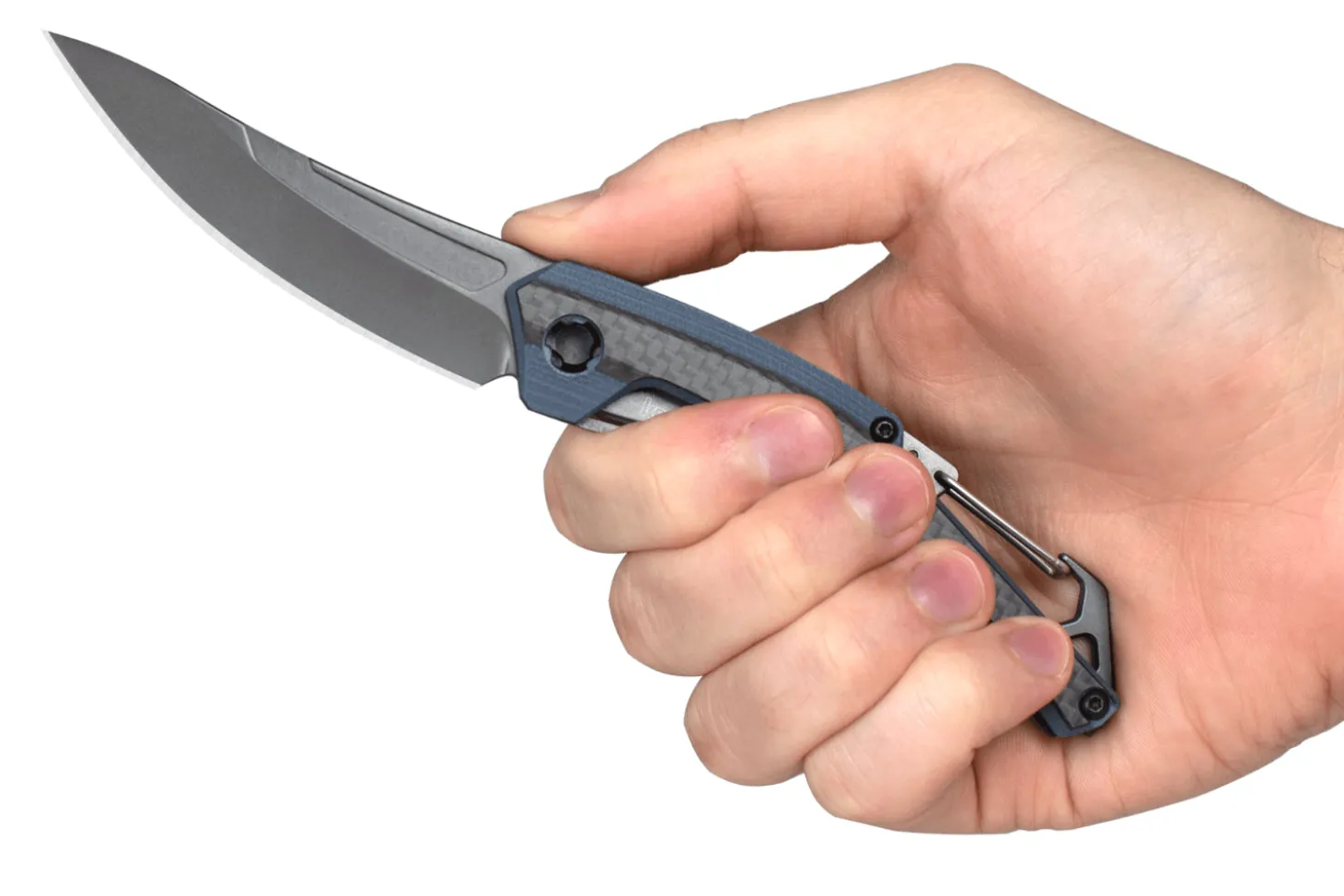 Couteau pliant Kershaw Reverb XL KS.1225 manche en fibre de carbone et G10 bleu/noir 10,9cm