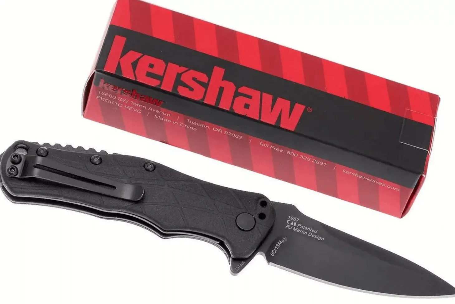 Couteau pliant Kershaw RJ Tactical 3.0 KS.1987 manche en nylon/fibre de verre 10,2cm