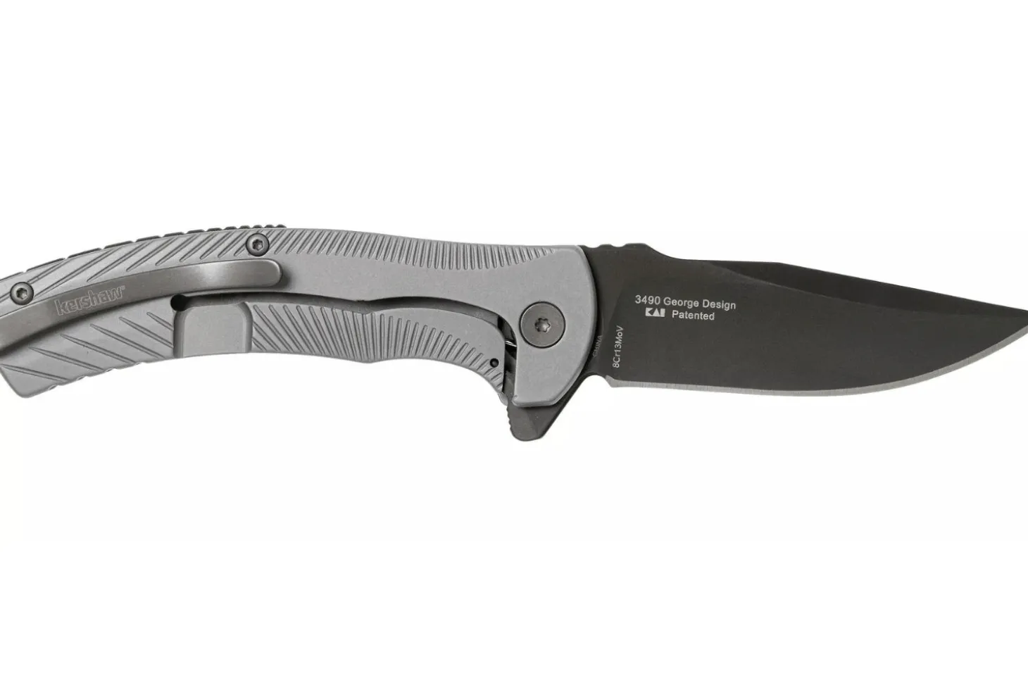 Couteau pliant Kershaw Seguin KS.3490 manche en acier gris 10,8cm
