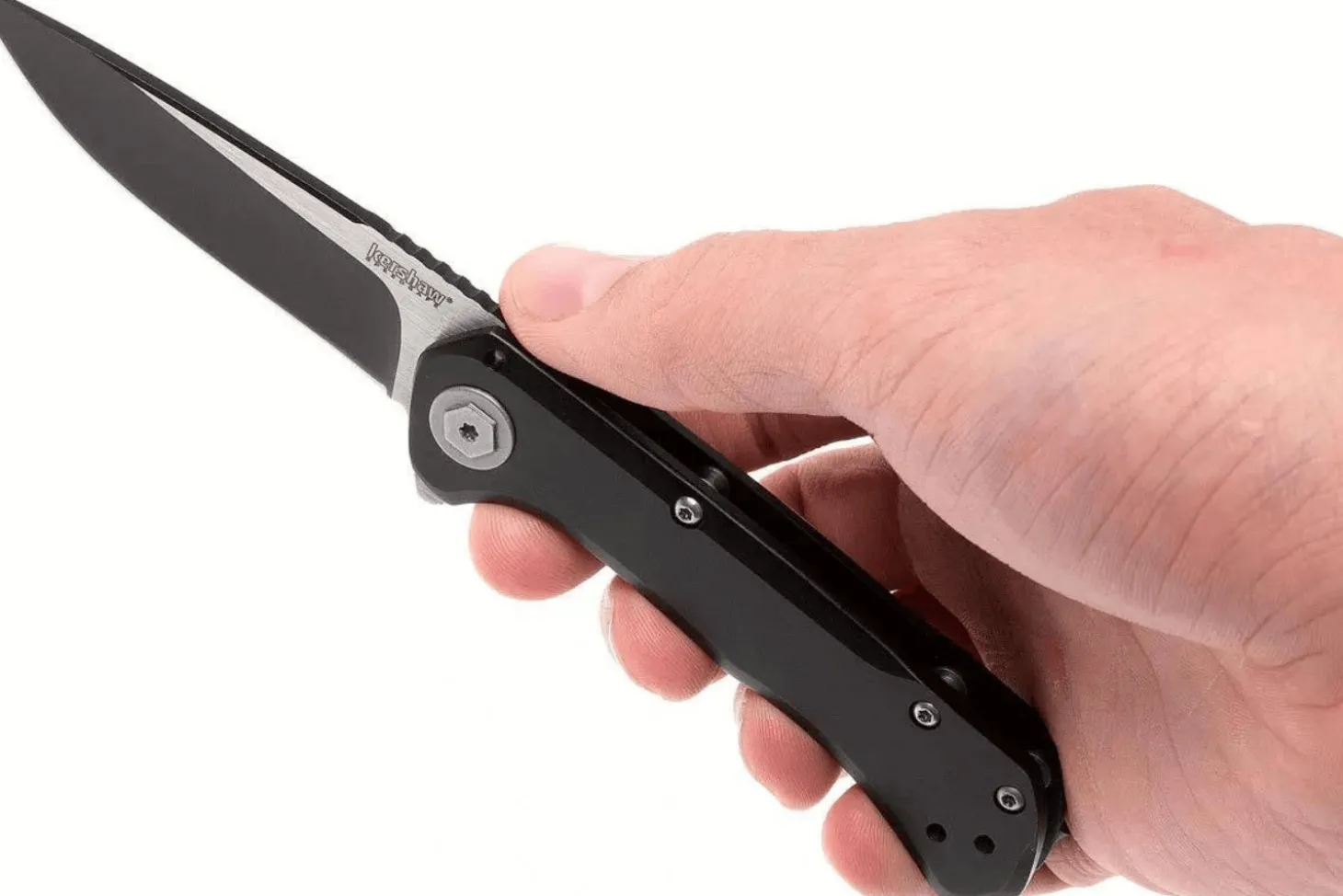 Couteau pliant Kershaw Showtime KS.1955 manche en acier inox noir 10,2cm