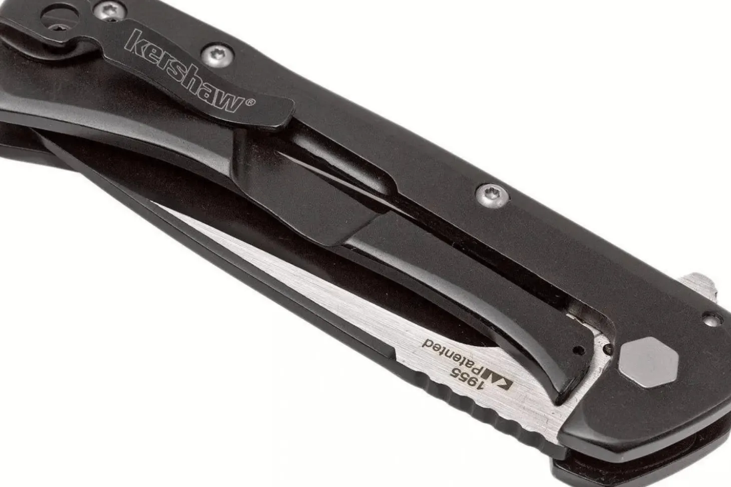 Couteau pliant Kershaw Showtime KS.1955 manche en acier inox noir 10,2cm