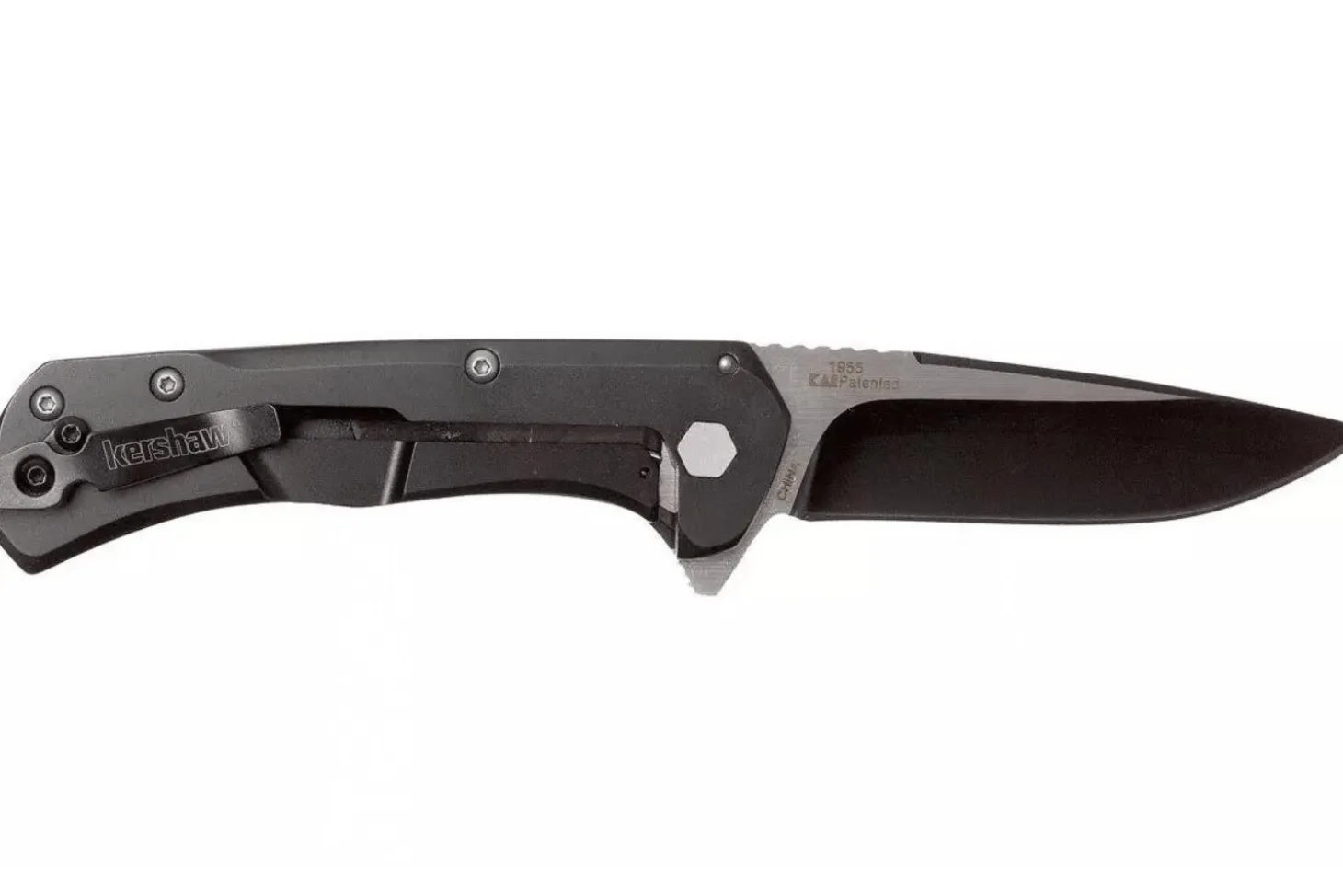 Couteau pliant Kershaw Showtime KS.1955 manche en acier inox noir 10,2cm
