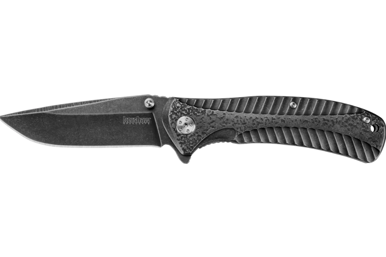 Couteau pliant Kershaw Starter KS.1301BW manche en acier à la finition blackwashed 11,4cm