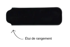 Couteau pliant K2 Kids 812170 manche inox décor soleil 9,5cm + étui suédine