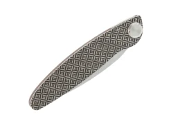 Couteau pliant K2.10M manche bois de violette et acier décor kaléidoscope 11,5cm
