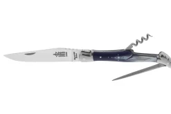 Couteau pliant Laguiole Arbalète G.DAVID 1792 manche en corne 12cm + tire bouchon + poinçon