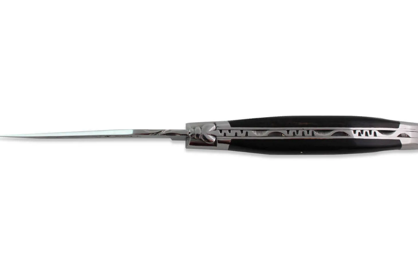 Couteau pliant Laguiole en Aubrac en ébène manche 12cm