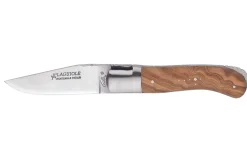 Couteau pliant Laguiole GILLES 9421 manche en bois d'olivier 10,5cm avec mitres