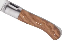 Couteau pliant Laguiole GILLES 9421 manche en bois d'olivier 10,5cm avec mitres