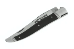 Couteau pliant Laguiole LE FIDELE acier Sandvik manche bois d'ébène 12cm