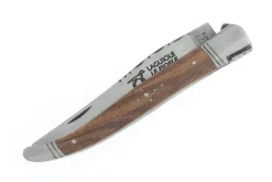 Couteau pliant Laguiole LE FIDELE acier Sandvik manche noyer 12cm