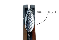 Couteau pliant Le Corrèze acier inox Z100 manche bois de genévrier 12cm