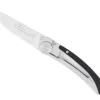 Couteau pliant Le Thiers Liner Lock Claude Dozorme façon carbone 10,5 cm