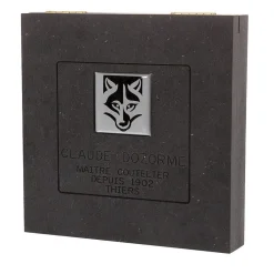 Couteau pliant Le Thiers Verrou Claude Dozorme manche bois de cerf 12cm