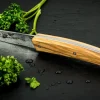 Couteau pliant Le Thiers Verrou Claude Dozorme manche bois d'olivier 12cm