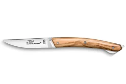 Couteau pliant Le Thiers Verrou Claude Dozorme manche bois d'olivier 12cm