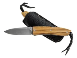 Couteau pliant LionSteel Opera manche 10cm lacet + étui