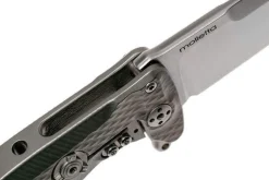 Couteau pliant LionSteel SR22 manche titanium 10cm pic brise-vitre