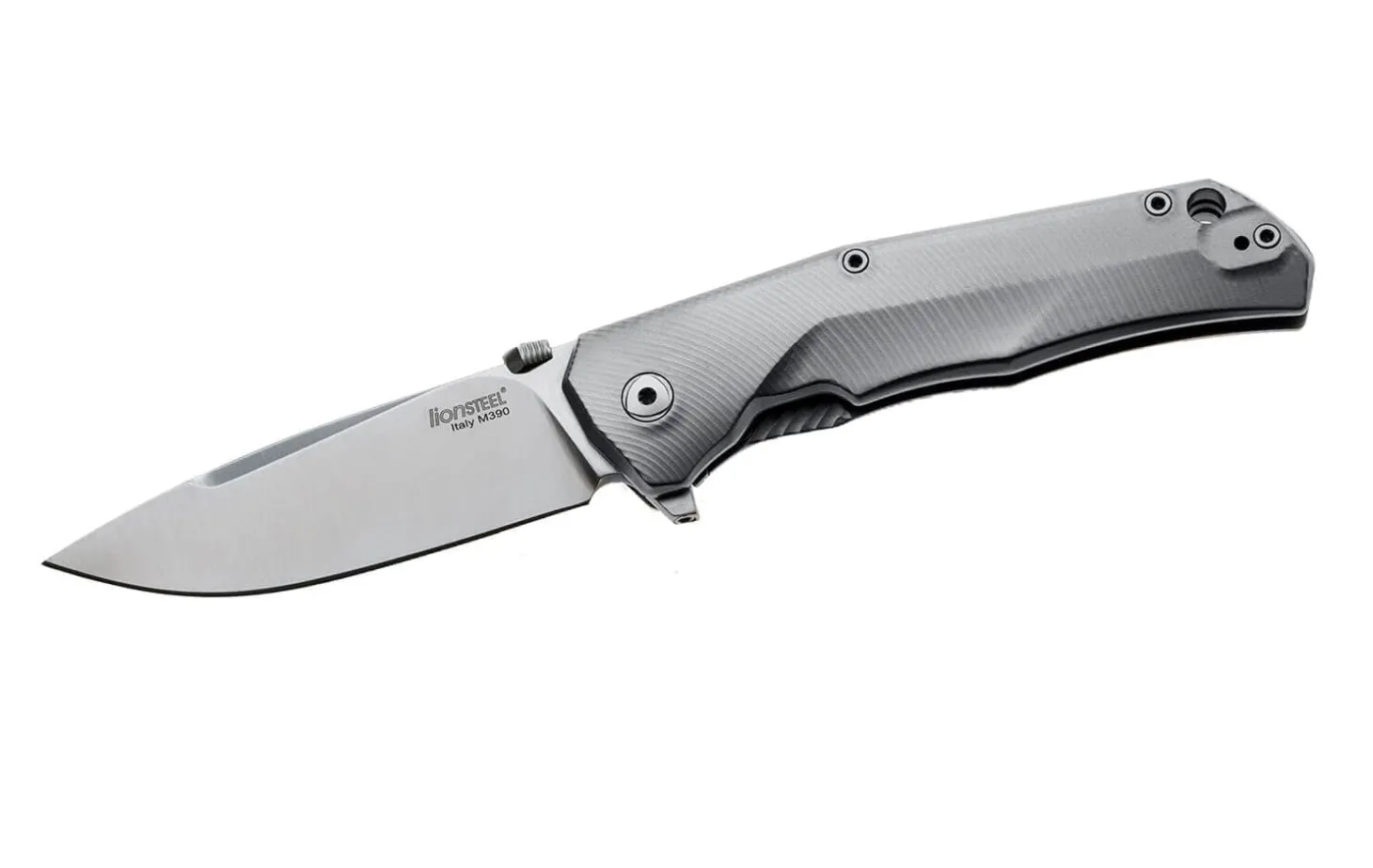 Couteau pliant LionSteel Tre manche 10cm + coffret bois