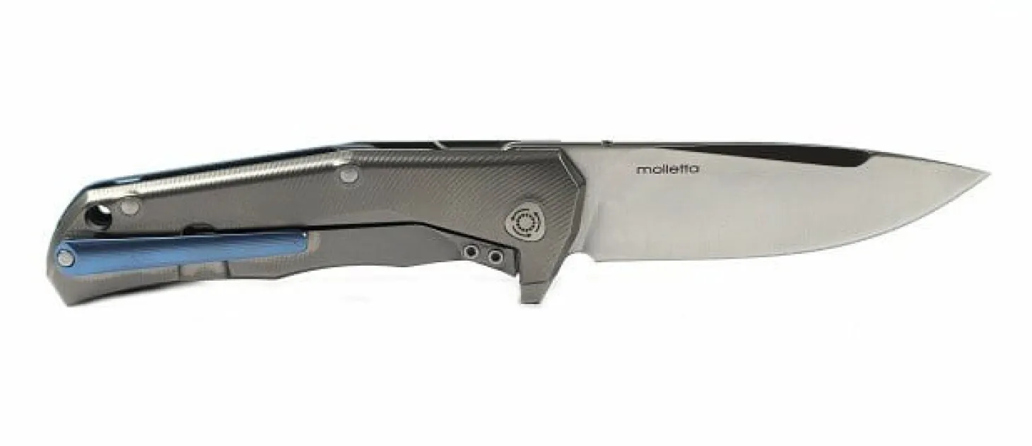 Couteau pliant LionSteel Tre manche 10cm + coffret bois