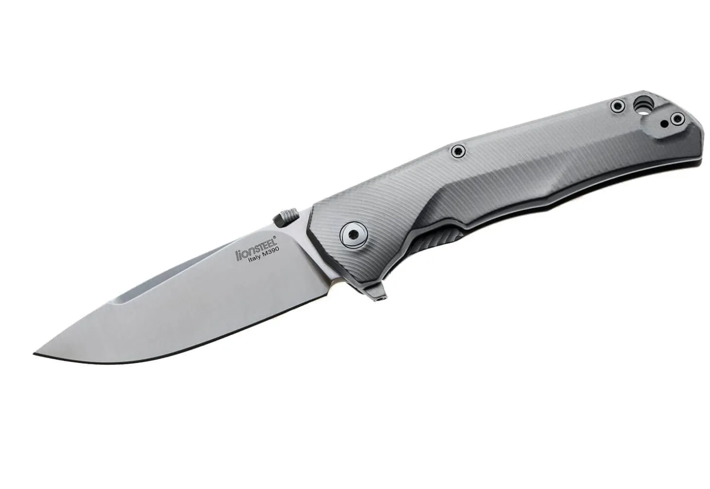 Couteau pliant LionSteel Tre manche 10cm + coffret bois