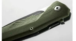 Couteau pliant LionSteel Tre manche G10 / titanium 10cm