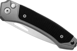 Couteau pliant LionSteel Twain TW-GYGBK manche 10,5cm en titanium gris et G10 noir
