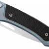 Couteau pliant LionSteel Twain TW-BLCF manche 10,5cm en titanium bleu et fibres de carbone