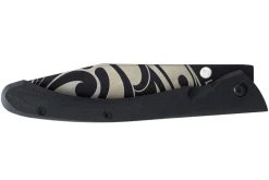 Couteau pliant LUG C63LTB2LI Tatoo noir manche en G10 et acier noir 12cm avec clip