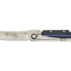 Couteau pliant LUG Higo LUSP3SHBLB manche en acier et G10 noir et bleu 11cm