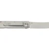 Couteau pliant LUG Higo LUSP3SHRG manche en acier et G10 gris et rouge 11cm