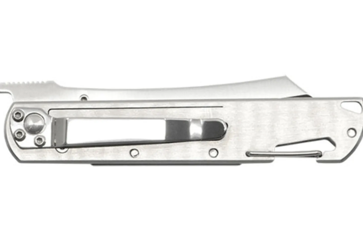 Couteau pliant LUG Higo LUSP3SHRG manche en acier et G10 gris et rouge 11cm