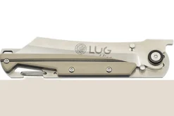 Couteau pliant LUG Higo LUSP3SHBD manche en acier et G10 désert et noir 11cm