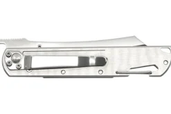 Couteau pliant LUG Higo LUSP3SHOK manche en acier et G10 kaki et orange 11cm