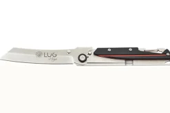 Couteau pliant LUG Higo LUSP3SHRB manche en acier et G10 noir et rouge 11cm