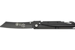 Couteau pliant LUG Higo Titanium LUSP3THB manche en acier et G10 noir 11cm