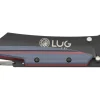 Couteau pliant LUG Higo Titanium LUSP3THRG manche en acier et G10 gris et rouge 11cm