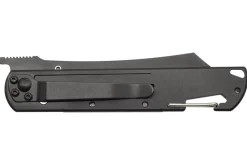 Couteau pliant LUG Higo Titanium LUSP3THRG manche en acier et G10 gris et rouge 11cm