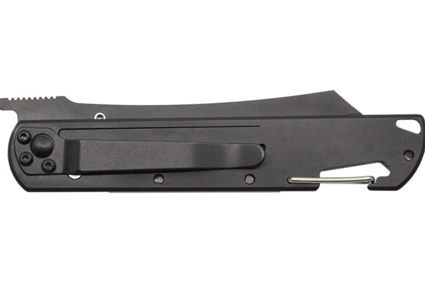 Couteau pliant LUG Higo Titanium LUSP3THRG manche en acier et G10 gris et rouge 11cm