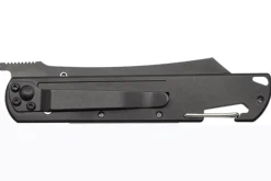 Couteau pliant LUG Higo Titanium LUSP3THOK manche en acier et G10 Kaki et orange 11cm