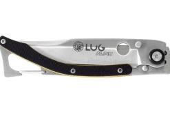 Couteau pliant Lug SP1SJN noir et jaune manche en G10 et acier 11cm avec clip