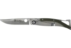 Couteau pliant Lug SP1SK kaki manche en G10 et acier 11cm avec clip