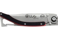Couteau pliant LUG SP1SRB noir et rouge manche en G10 et acier 11cm avec clip