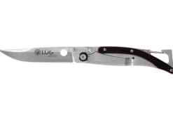 Couteau pliant LUG SP1SRB noir et rouge manche en G10 et acier 11cm avec clip