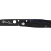 Couteau pliant Lug SP1TBB noir mat et bleu black titanium 11cm avec clip
